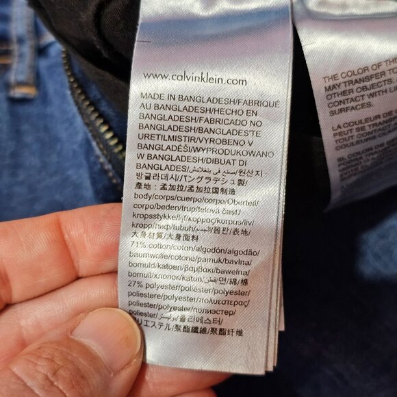 Calvin Klein Womens Dark Blue Skinny Leg Denim Jeans Sz 8 Mid-Rise Stretch Fit - Picture 5 of 11